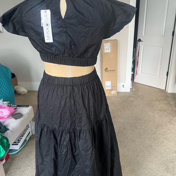 MINKPINK Allegra Black Cutout Midi Dress - Picture 8 of 11